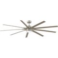Fanimation Odyn - 84 inch - Brushed Nickel with Brushed Nickel Blades and LED Light Kit FPD8159BNWBN